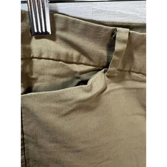 Sainato Womens Khaki Dress Pants Size 2 Slim Fit Cotton Blend - Picture 3 of 5
